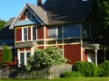 A multicolored home with elaborate siding in the Logan Park neighborhood