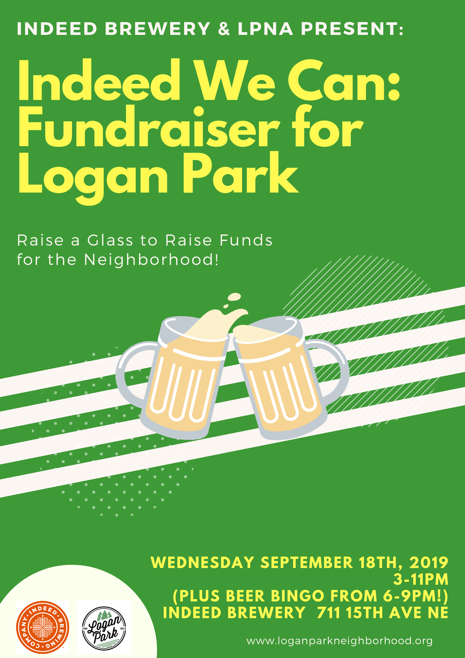 Indeed We Can Fundraiser September 18th, 2019