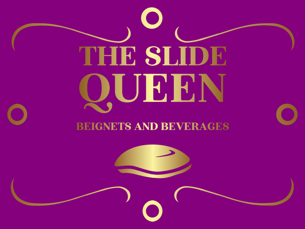 The slide queen logo.